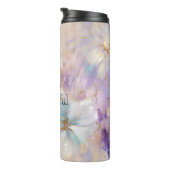 Bouteilles Isothermes Flore bleu violet d'or blanc (Tourné sur la droite)