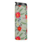 Bouteilles Isothermes Flore de Noël Rouge Poinsettia (Tourné sur la droite)