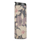 Bouteilles Isothermes Flore sombre rétro : Motif sans couture (Tourné sur la droite)