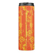 Bouteilles Isothermes Florence Floral jaune et orange (Dos)