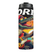 Bouteilles Isothermes Floride Rock : Alligator Guitar Sunset (Devant)