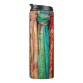 Bouteilles Isothermes Flot textile couleur alliée (Tourné sur la droite)