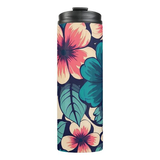 Bouteilles Isothermes Flower tropical (Devant)