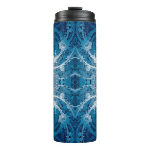 Bouteilles Isothermes Flux cosmique sacré - Symétrie argent bleu