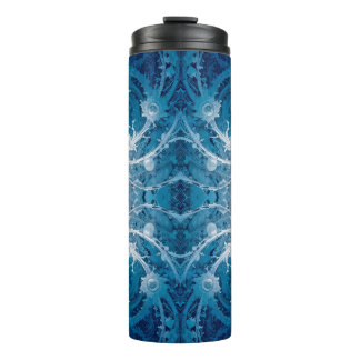 Bouteilles Isothermes Flux cosmique sacré - Symétrie argent bleu