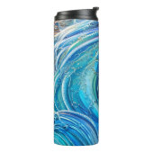 Bouteilles Isothermes Flux de turbulences dans la mer, Art Abstrait (Tourné sur la gauche)