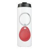 Bouteilles Isothermes Fob de clé RFID rouge (Devant)