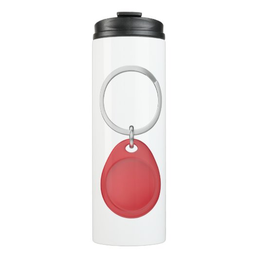 Bouteilles Isothermes Fob de clé RFID rouge (Devant)