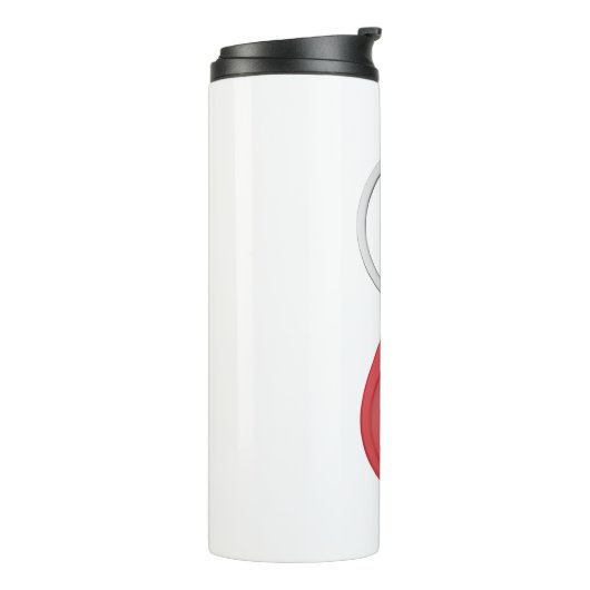 Bouteilles Isothermes Fob de clé RFID rouge (Tourné sur la gauche)