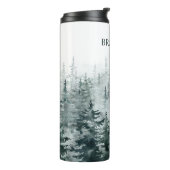 Bouteilles Isothermes Foggy Forest pins nom personnalisé (Tourné sur la gauche)