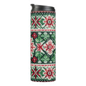 Bouteilles Isothermes Foire de Noël/hiver île rouge et verte (Tourné sur la droite)