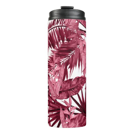 Bouteilles Isothermes Foliage Aquarelle violet, Floral sans joint. (Devant)