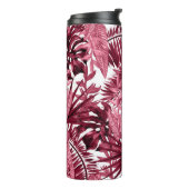 Bouteilles Isothermes Foliage Aquarelle violet, Floral sans joint. (Tourné sur la gauche)