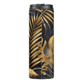 Bouteilles Isothermes Foliage tropical noir et or (Dos)