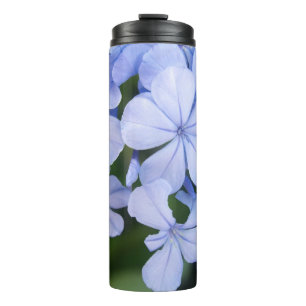 Bouteilles Isothermes Fond Bokeh Floral Bleu