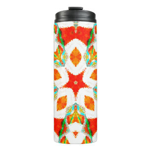 Bouteilles Isothermes Fonte colorée symétrique motif, céramique