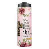 Bouteilles Isothermes Force par le Christ : Croix du léopard (Devant)