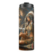 Bouteilles Isothermes Forest Dweller, Wolf Pack, Sunset. (Devant)