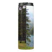 Bouteilles Isothermes Forêt alpine pittoresque et lac Photo (Dos)