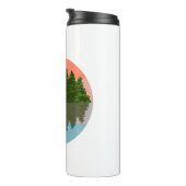 Bouteilles Isothermes Forêt Coucher Nature Pins Arbres (Tourné sur la droite)