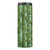 Bouteilles Isothermes Forêt de bambou sur bleu clair (Dos)