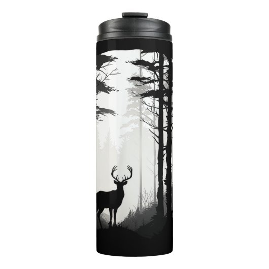 Bouteilles Isothermes Forêt de cerfs faune (Devant)