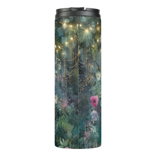 Bouteilles Isothermes Forêt enchantée Rose verte verte Fée Bois (Dos)