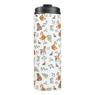 Bouteilles Isothermes Forêt Fable Bois Animaux Motif de verdure