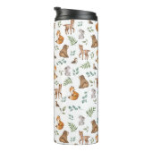 Bouteilles Isothermes Forêt Fable Bois Animaux Motif de verdure (Tourné sur la droite)
