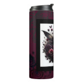 Bouteilles Isothermes Forêt gothique foncée Fée Florale Rose Bourgogne (Tourné sur la gauche)