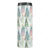 Bouteilles Isothermes Forêt, Red Green Pine Trees (Dos)