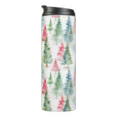 Bouteilles Isothermes Forêt, Red Green Pine Trees (Tourné sur la droite)