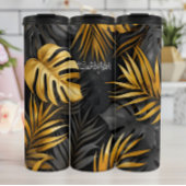 Bouteilles Isothermes Forêt sombre avec des points forts dorés