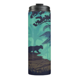 Bouteilles Isothermes Forêt tropicale, arrière - plan du soir jaguar.