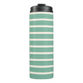 Bouteilles Isothermes Forêt vert et beige cinq bandes motif (Devant)