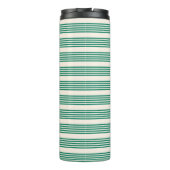 Bouteilles Isothermes Forêt vert et beige cinq bandes motif (Dos)