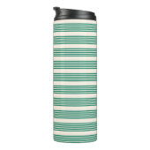 Bouteilles Isothermes Forêt vert et beige cinq bandes motif (Tourné sur la droite)