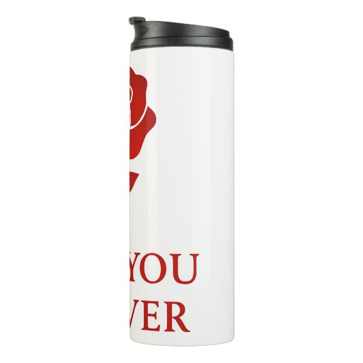 Bouteilles Isothermes Forever Love Rose Artwork Sweet Valentine Insulate (Tourné sur la droite)