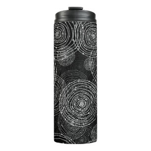 Bouteilles Isothermes formes arrondies en noir et blanc