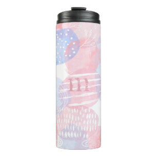 Bouteilles Isothermes Formes d'aquarelle bleues et bleues Abstraites