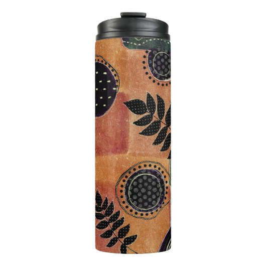 Bouteilles Isothermes Formes et Feuilles de cercles géométriques Abstrai (Devant)