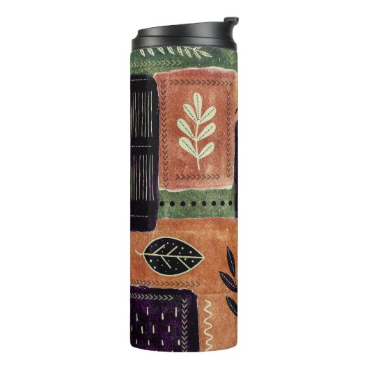 Bouteilles Isothermes Formes et Feuilles de cercles géométriques Abstrai (Tourné sur la gauche)