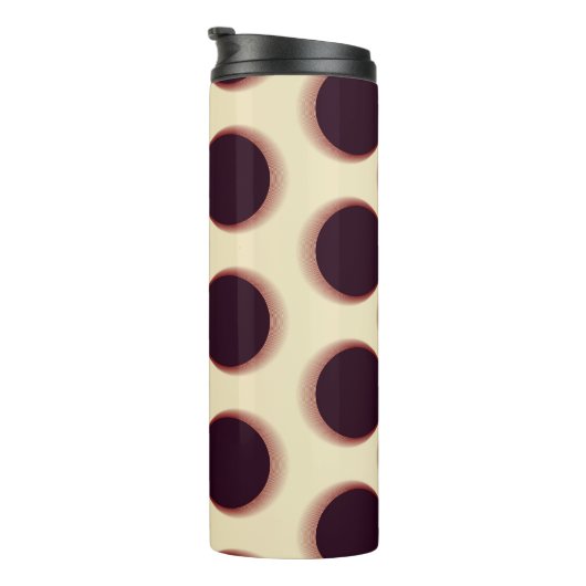 Bouteilles Isothermes Formes globulaires épineuses, teintes marron motif (Tourné sur la droite)