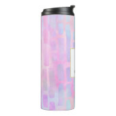 Bouteilles Isothermes Formes rectangulaires bleues sur un monogramme Arr (Tourné sur la gauche)