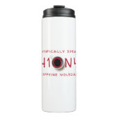 Bouteilles Isothermes Formule moléculaire de caféine scientifique (Devant)