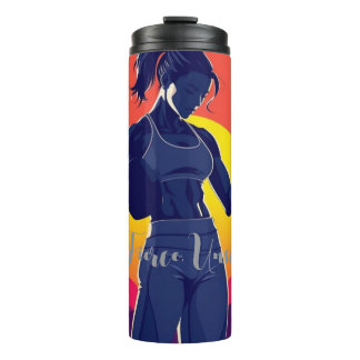 Bouteilles Isothermes Forte femme Fitness Tumbler - Travail Motivationne