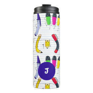 Bouteilles Isothermes Fournitures scolaires de personnages amusants. Mod