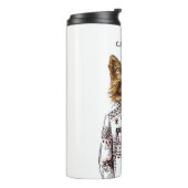 Bouteilles Isothermes Fox habillé rusé | ajoutent votre nom (Tourné sur la gauche)