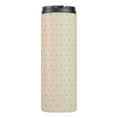 Bouteilles Isothermes Fox mignon et polka noire de lauriers pointillée (Dos)