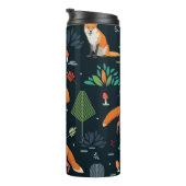 Bouteilles Isothermes Foxes Arbres Feuilles Dark Arrière - plan (Tourné sur la droite)